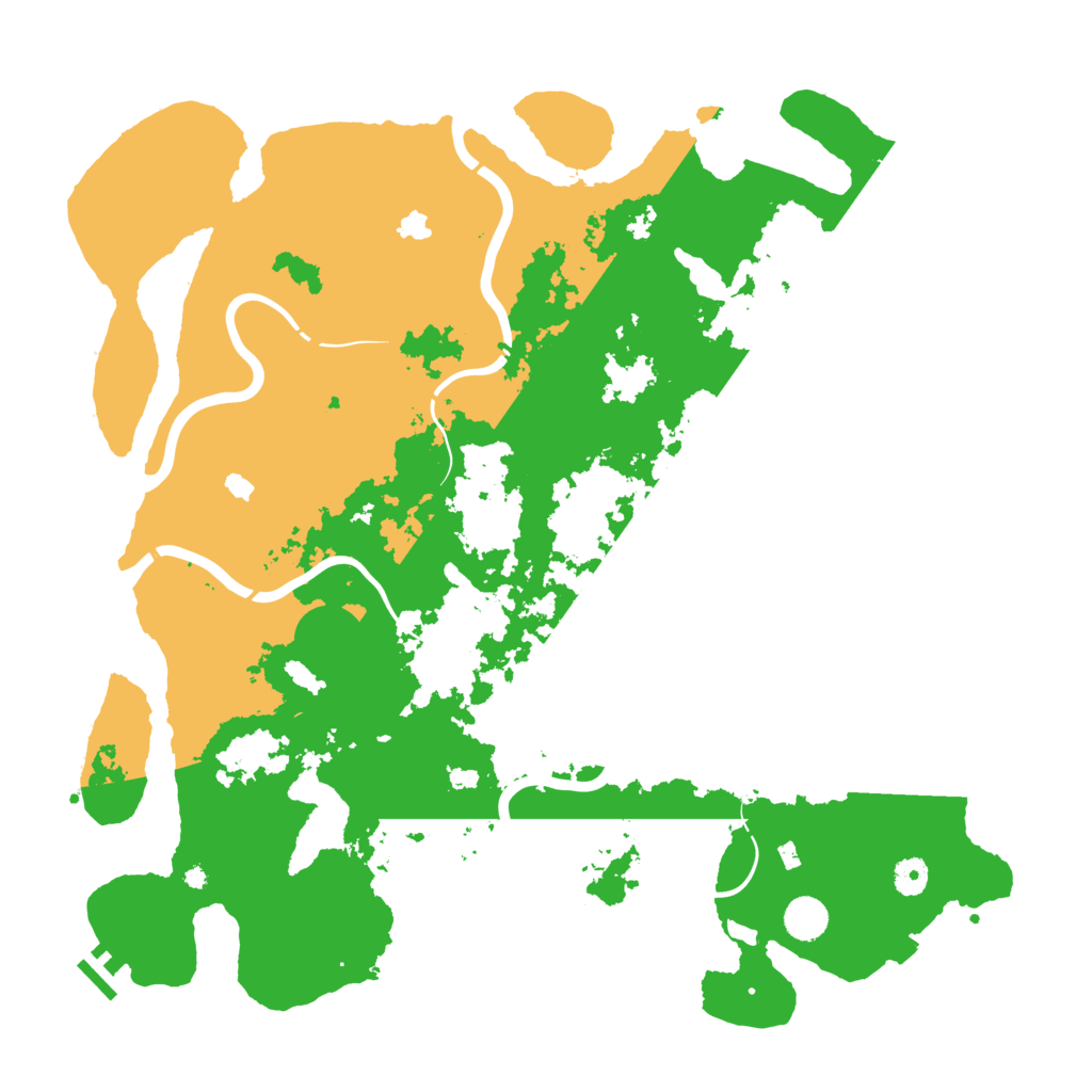 Biome Rust Map: Procedural Map, Size: 4500, Seed: 25834234