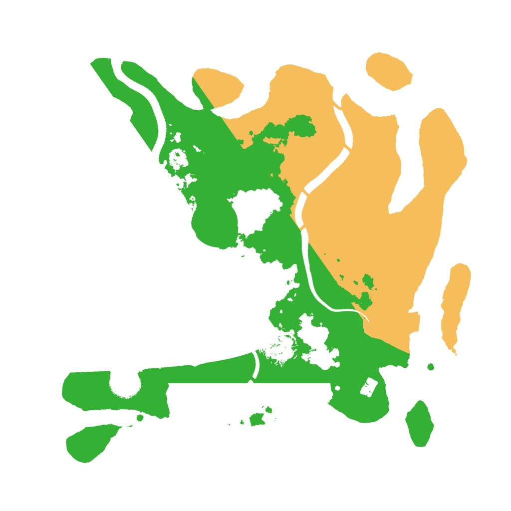 Biome Rust Map: Procedural Map, Size: 3000, Seed: 149904809