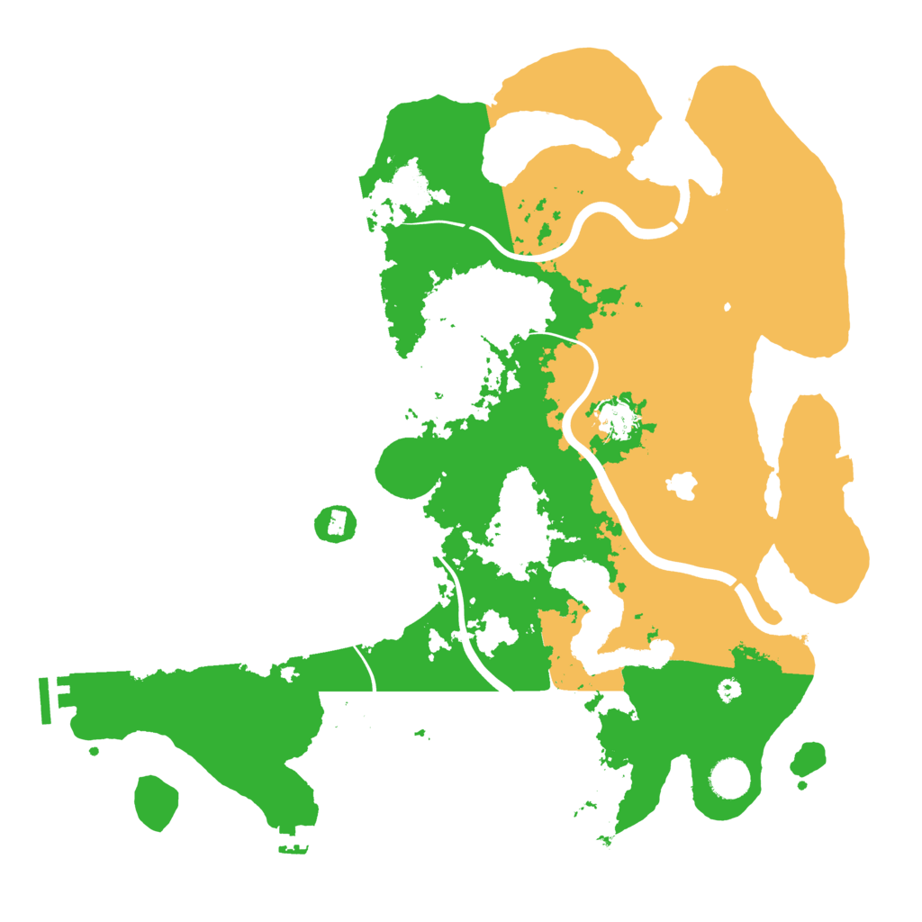 Biome Rust Map: Procedural Map, Size: 4000, Seed: 88196