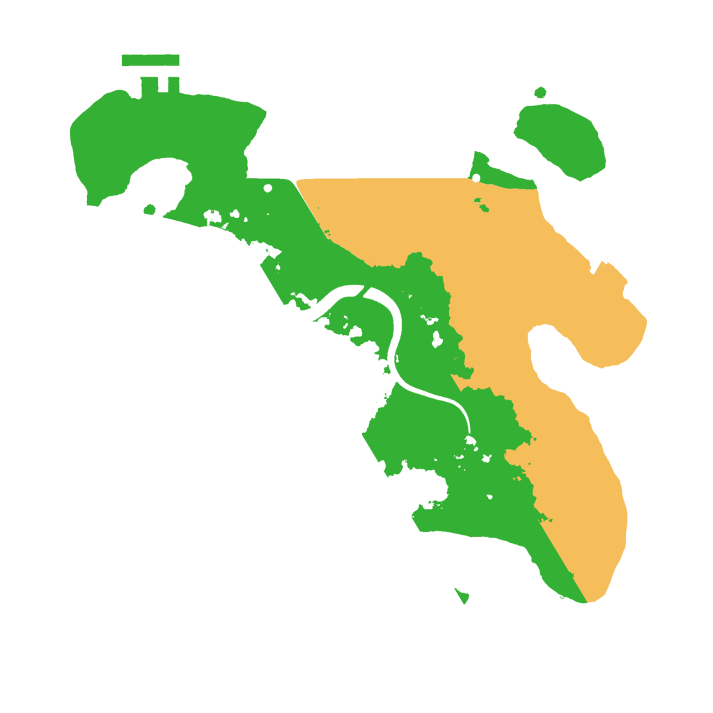 Biome Rust Map: Procedural Map, Size: 2500, Seed: 1617933253