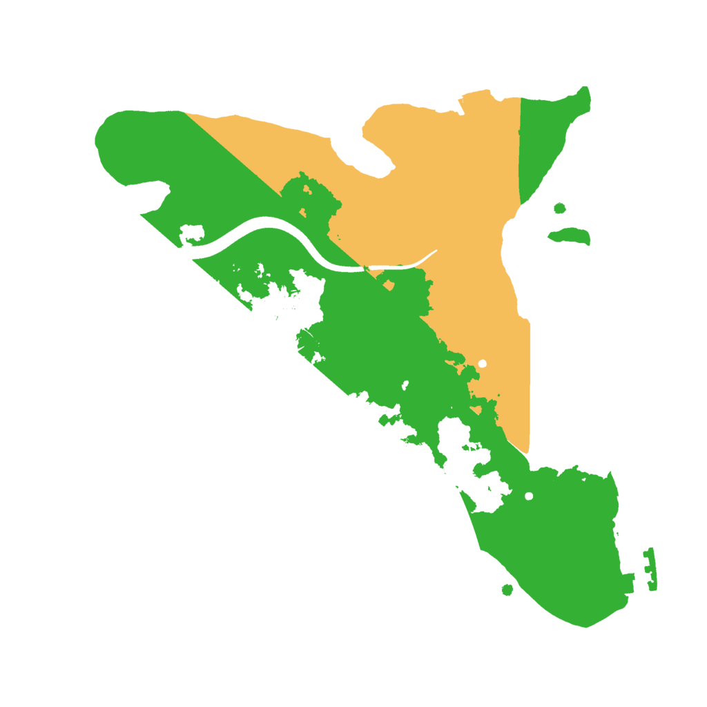 Biome Rust Map: Procedural Map, Size: 2500, Seed: 2025091815