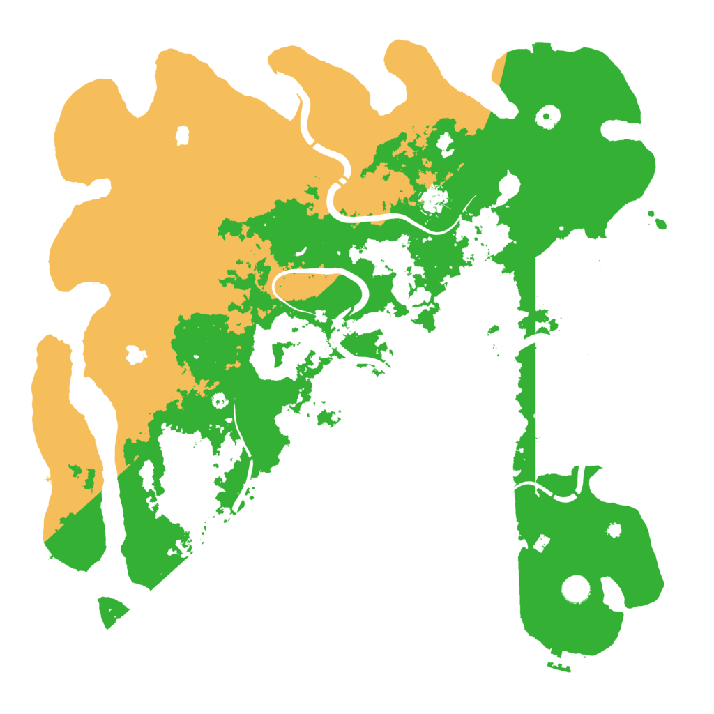 Biome Rust Map: Procedural Map, Size: 4500, Seed: 637185017