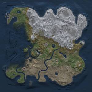 Thumbnail Rust Map: Procedural Map, Size: 4000, Seed: 28372, 16 Monuments