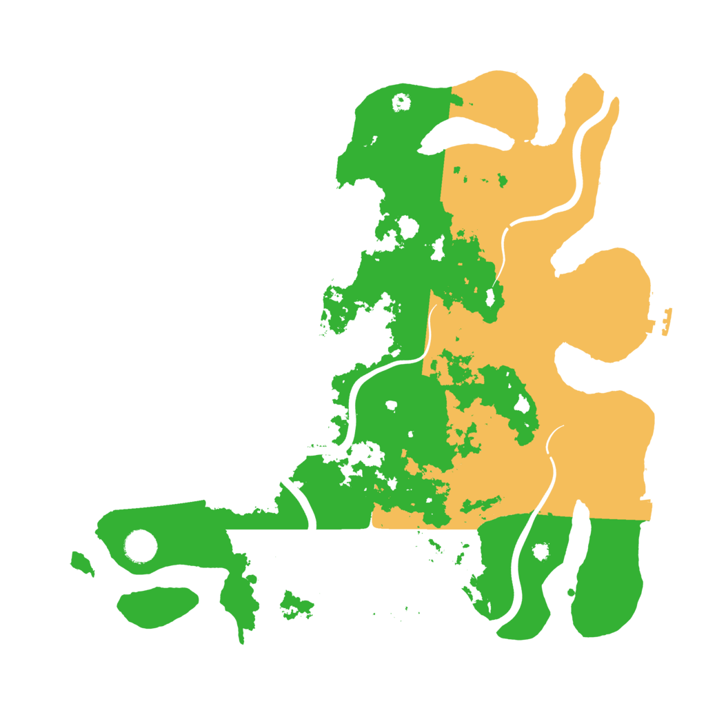 Biome Rust Map: Procedural Map, Size: 3800, Seed: 661763477