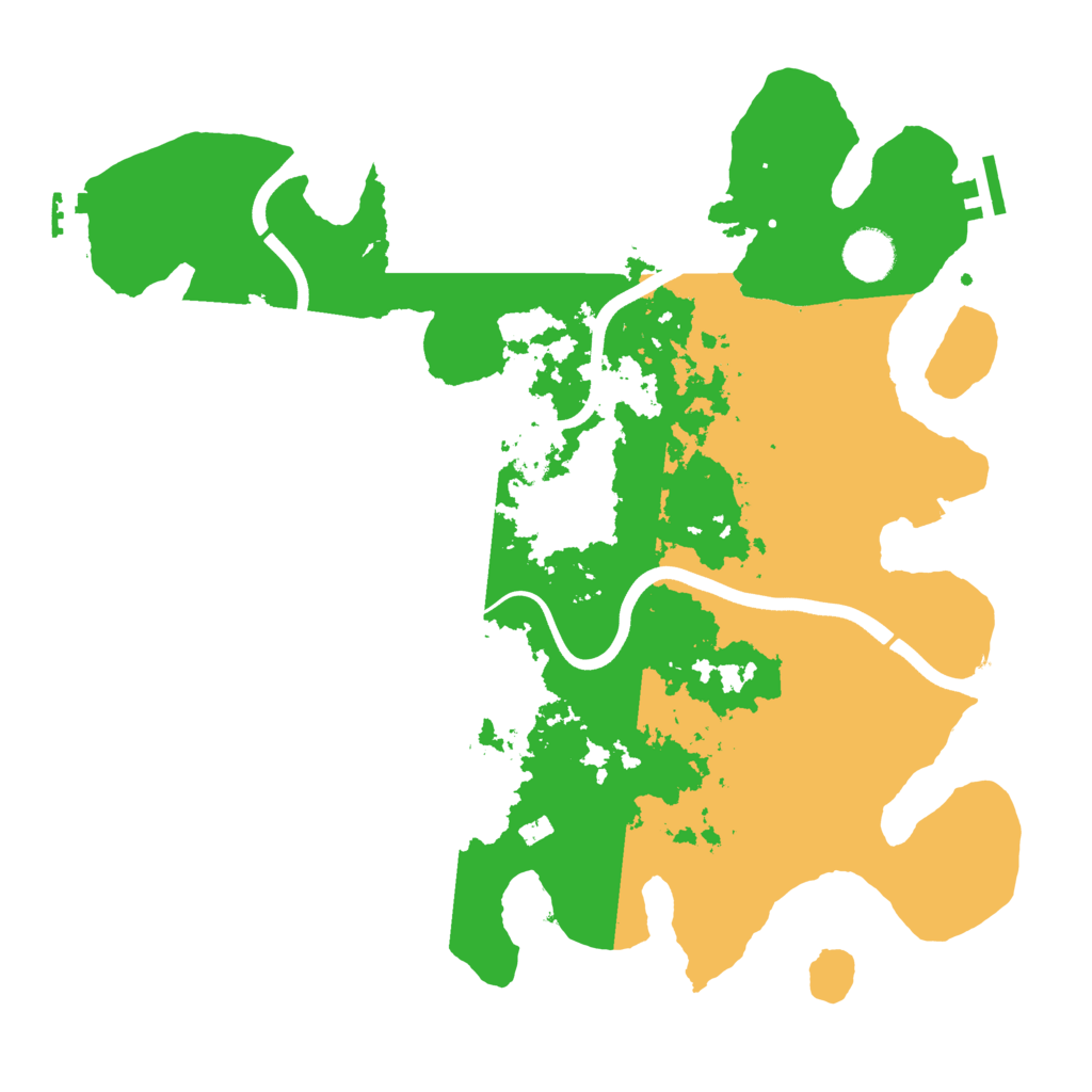 Biome Rust Map: Procedural Map, Size: 3700, Seed: 1188610254
