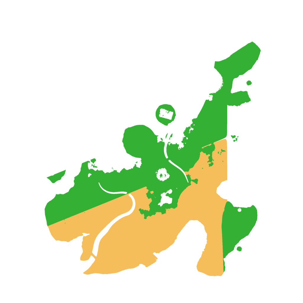 Biome Rust Map: Procedural Map, Size: 2440, Seed: 854356