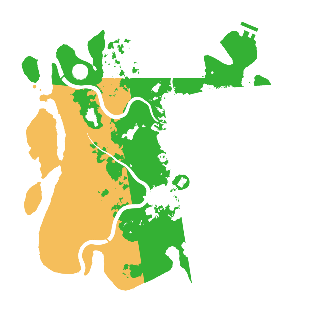 Biome Rust Map: Procedural Map, Size: 3500, Seed: 916140645
