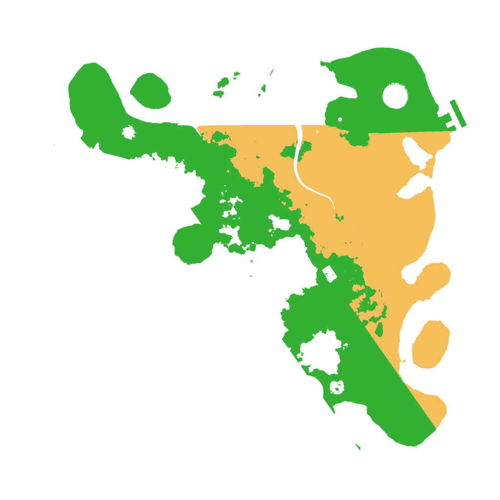 Biome Rust Map: Procedural Map, Size: 3500, Seed: 87654321