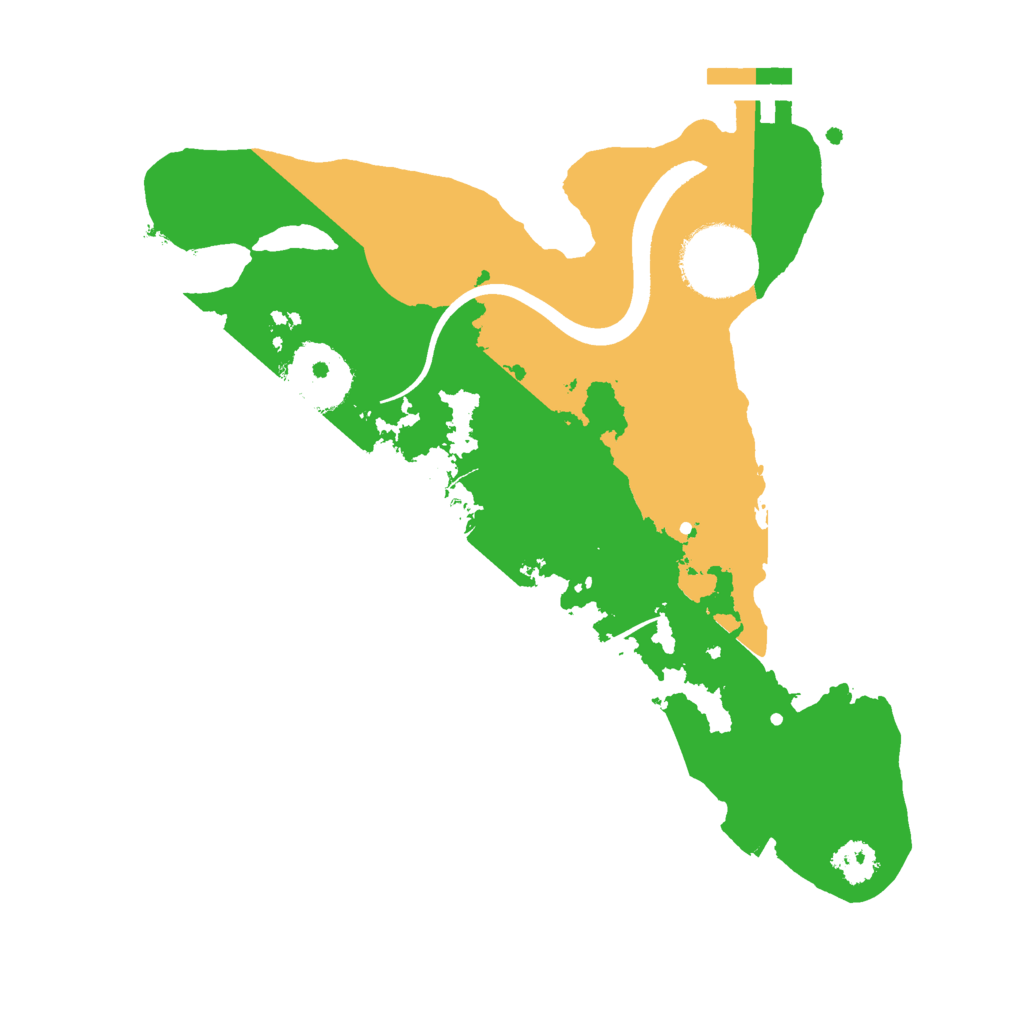 Biome Rust Map: Procedural Map, Size: 2440, Seed: 2025091815