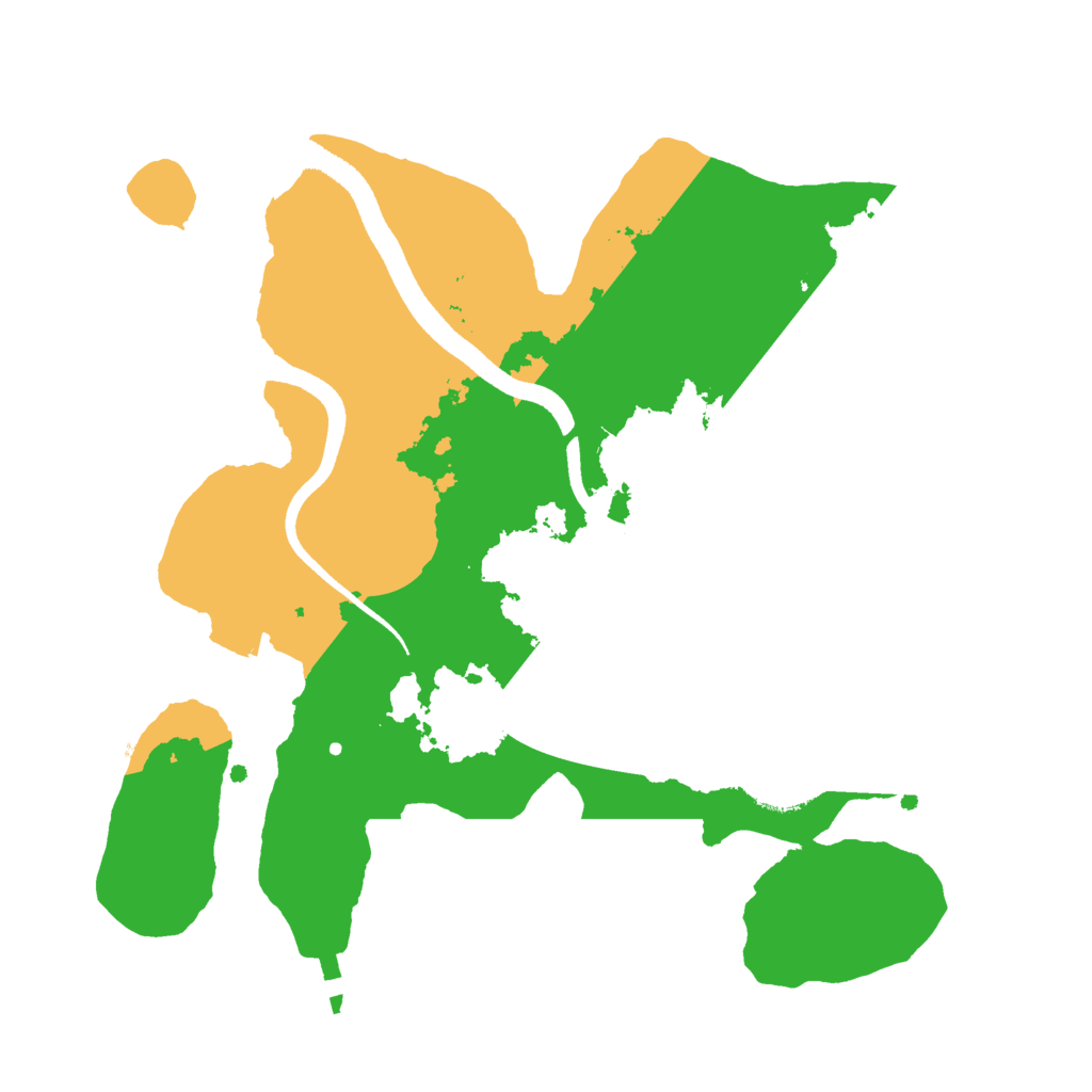 Biome Rust Map: Procedural Map, Size: 2500, Seed: 2002214622