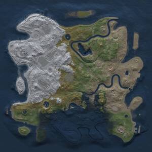 Thumbnail Rust Map: Procedural Map, Size: 4000, Seed: 18092025, 15 Monuments