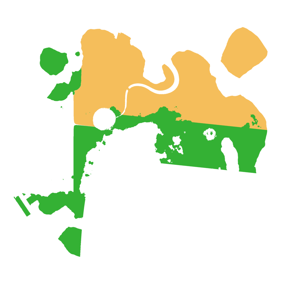 Biome Rust Map: Procedural Map, Size: 2500, Seed: 389701632