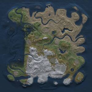 Thumbnail Rust Map: Procedural Map, Size: 4250, Seed: 1281033676, 16 Monuments