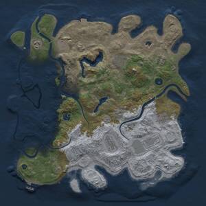 Thumbnail Rust Map: Procedural Map, Size: 4000, Seed: 477620571, 15 Monuments