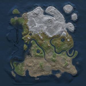 Thumbnail Rust Map: Procedural Map, Size: 3500, Seed: 479479721, 14 Monuments