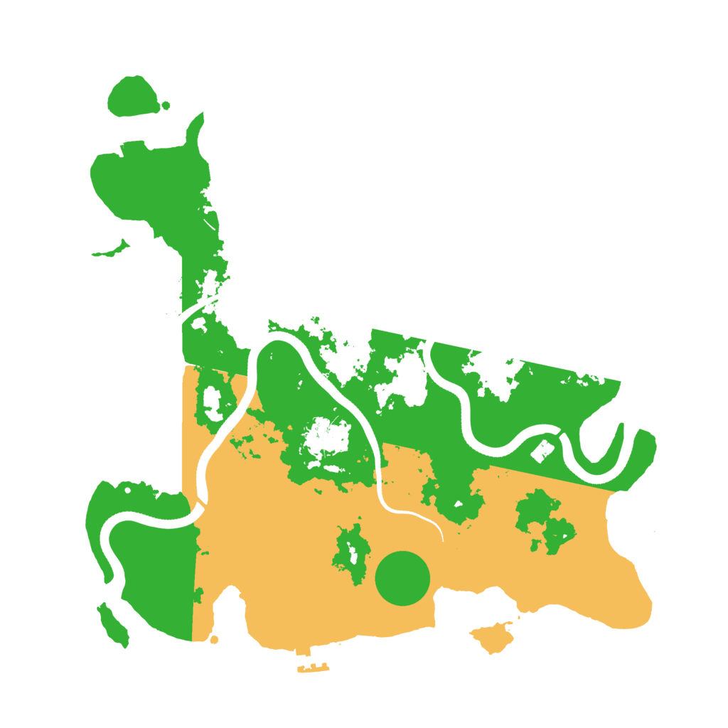 Biome Rust Map: Procedural Map, Size: 3500, Seed: 479479721