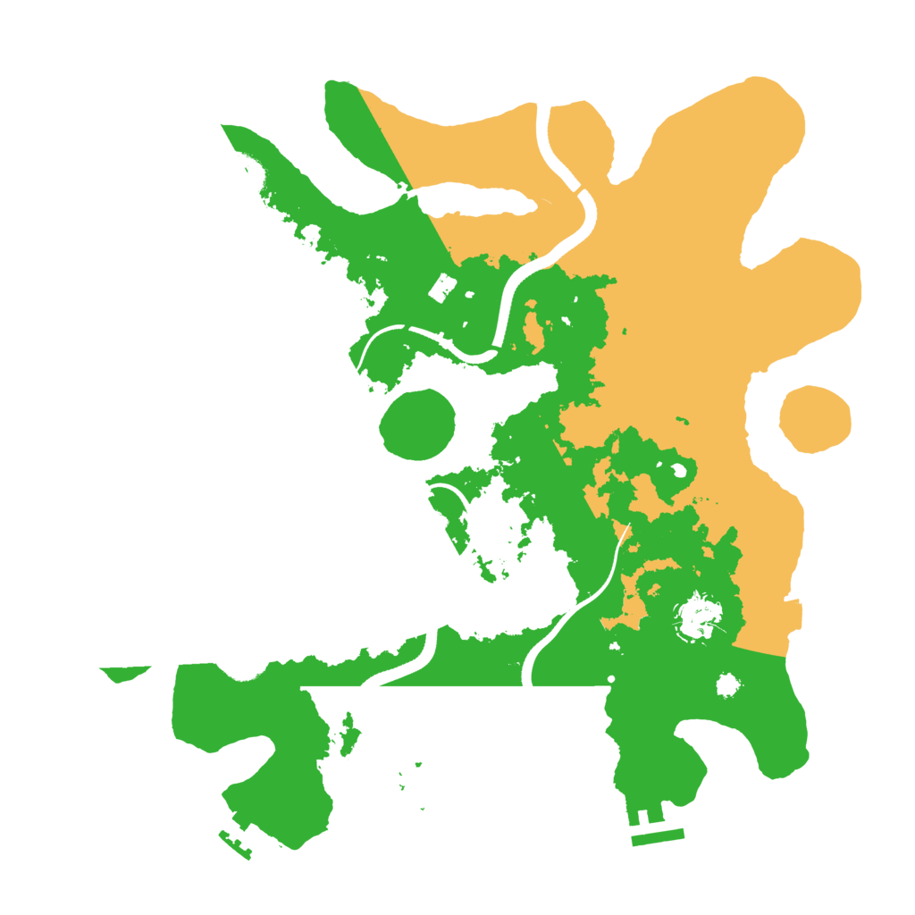 Biome Rust Map: Procedural Map, Size: 3500, Seed: 1004968982