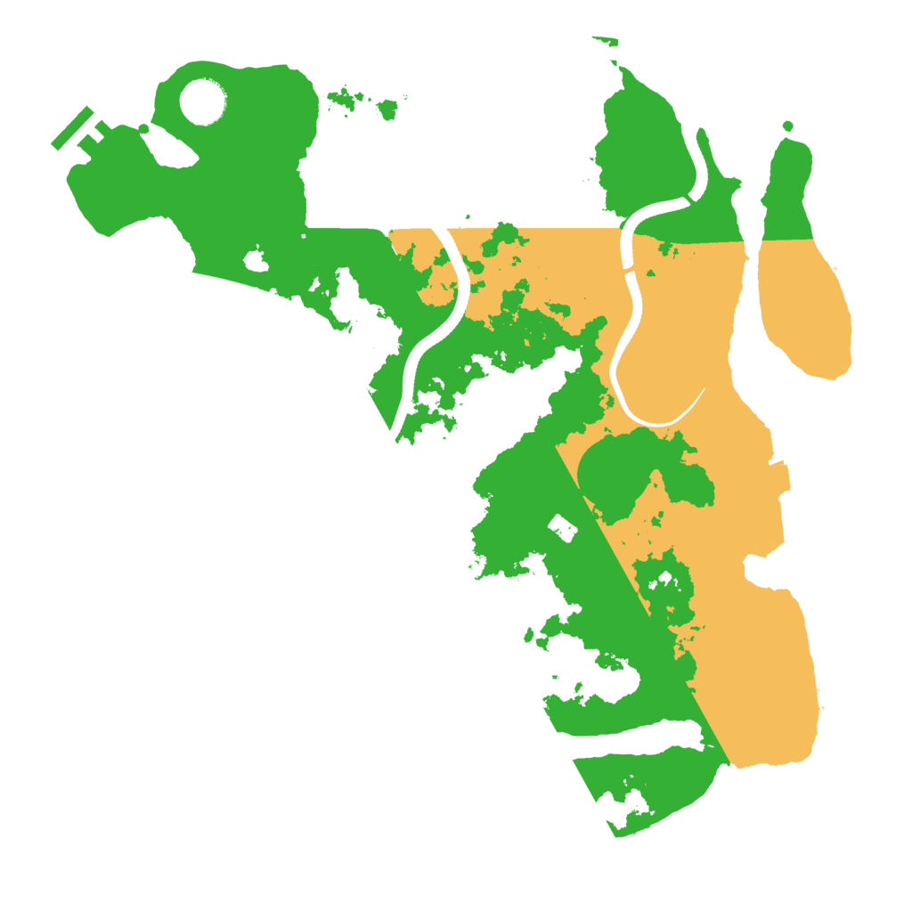 Biome Rust Map: Procedural Map, Size: 3500, Seed: 436378902