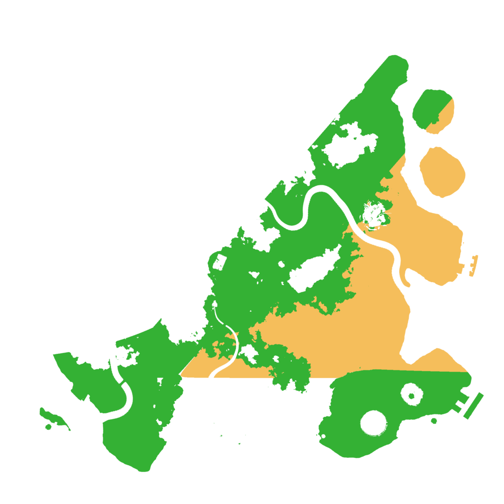 Biome Rust Map: Procedural Map, Size: 3500, Seed: 1891371825