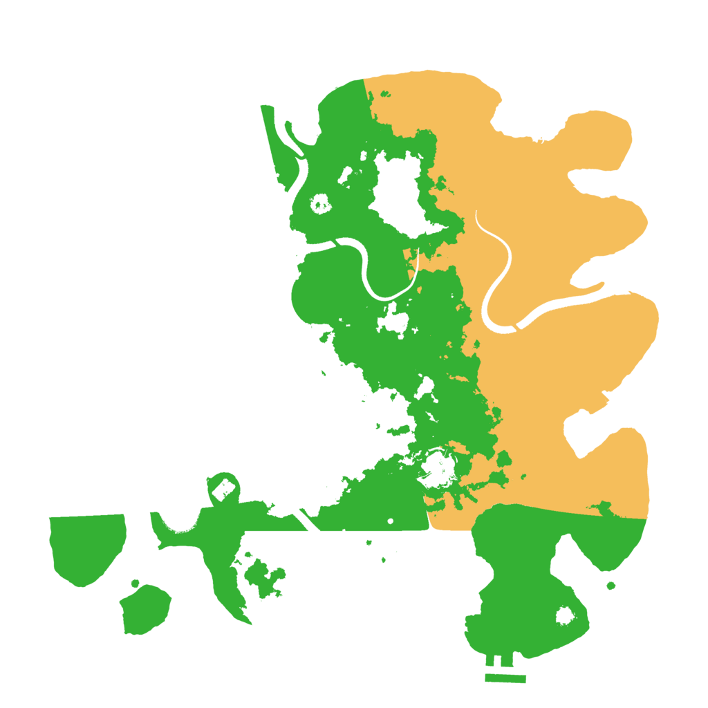 Biome Rust Map: Procedural Map, Size: 3500, Seed: 450844683