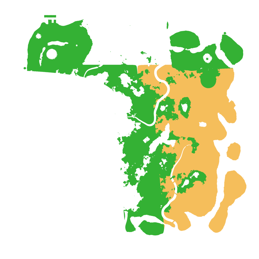 Biome Rust Map: Procedural Map, Size: 4400, Seed: 5533555
