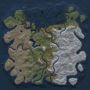 Thumbnail Rust Map: Procedural Map, Size: 4500, Seed: 81563, 15 Monuments