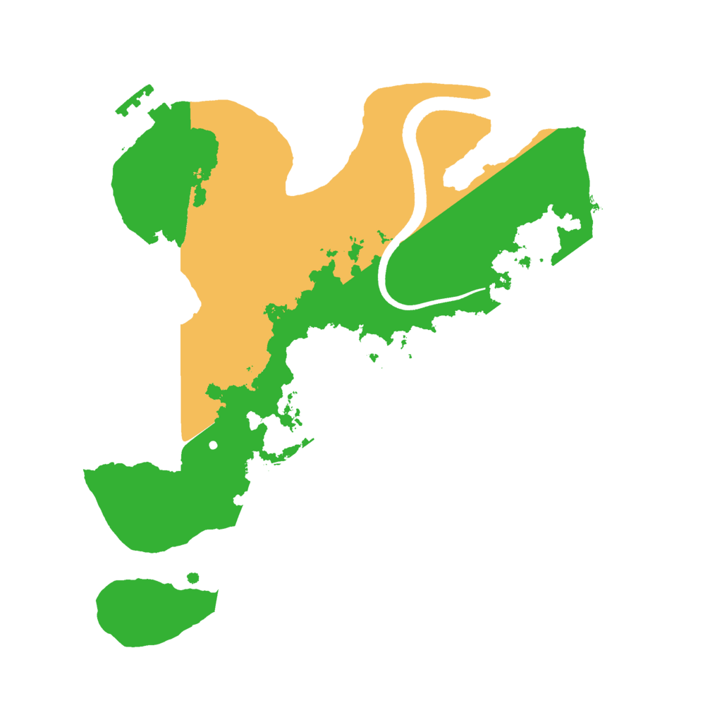 Biome Rust Map: Procedural Map, Size: 2500, Seed: 1366401726