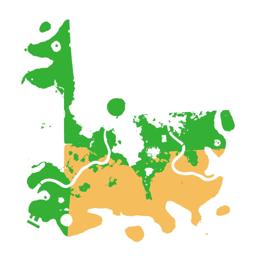 Biome Rust Map: Procedural Map, Size: 3800, Seed: 257940068