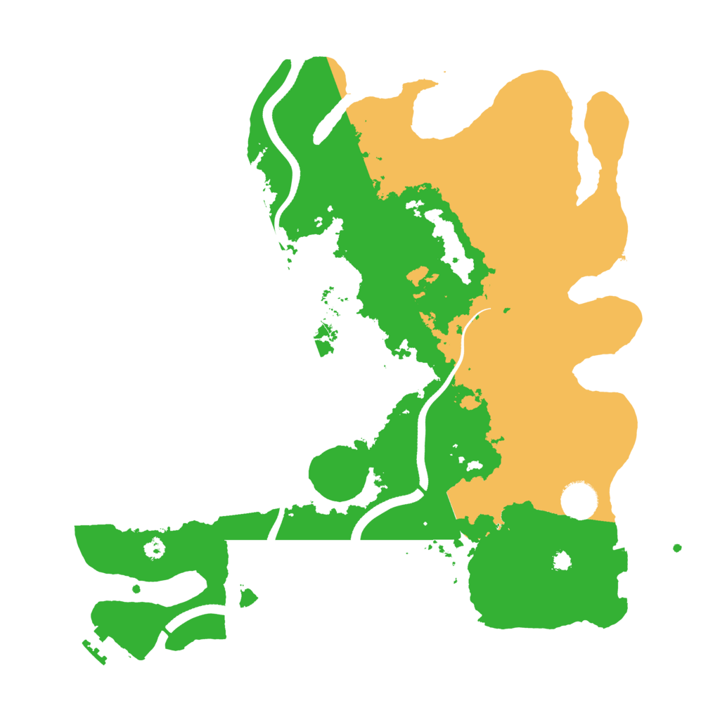 Biome Rust Map: Procedural Map, Size: 3500, Seed: 779927426