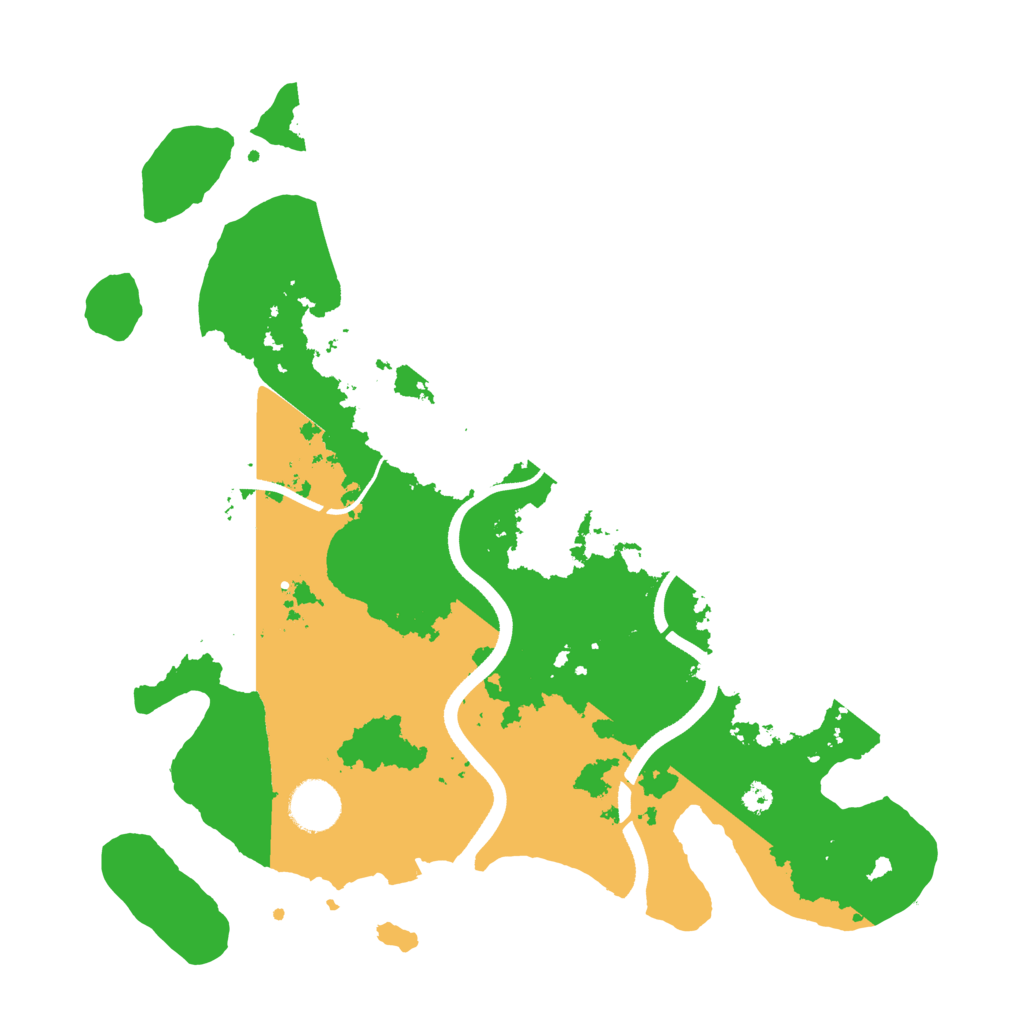 Biome Rust Map: Procedural Map, Size: 3500, Seed: 1104555