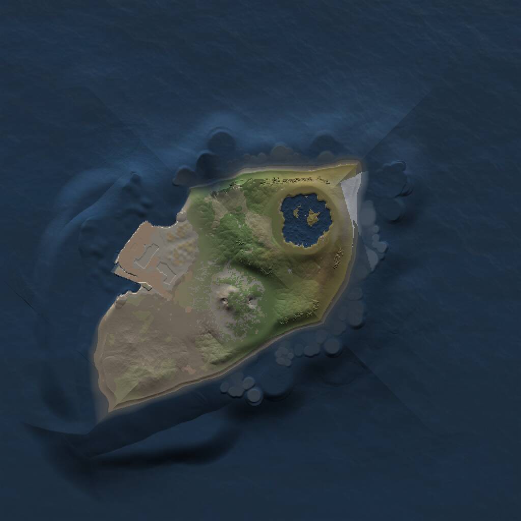 Rust Map: Procedural Map, Size: 1000, Seed: 14986837, 1 Monuments