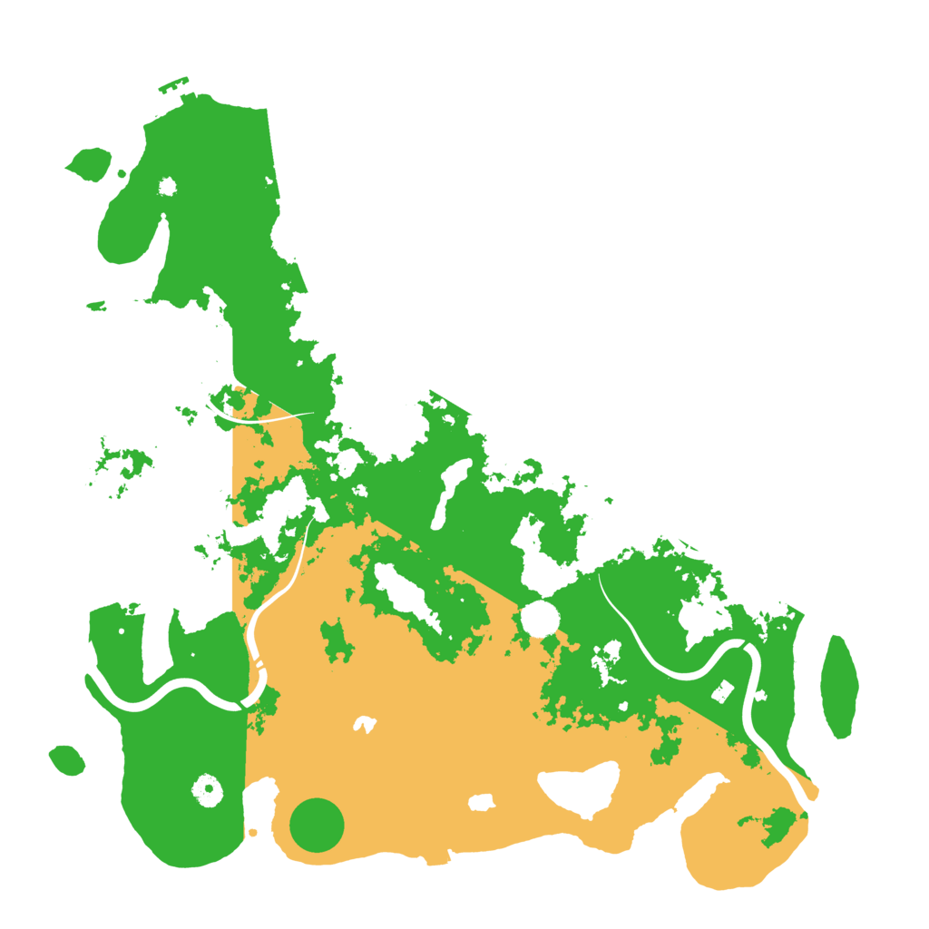 Biome Rust Map: Procedural Map, Size: 4500, Seed: 135104602