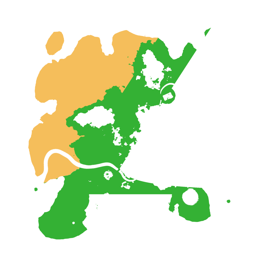 Biome Rust Map: Procedural Map, Size: 3000, Seed: 18722