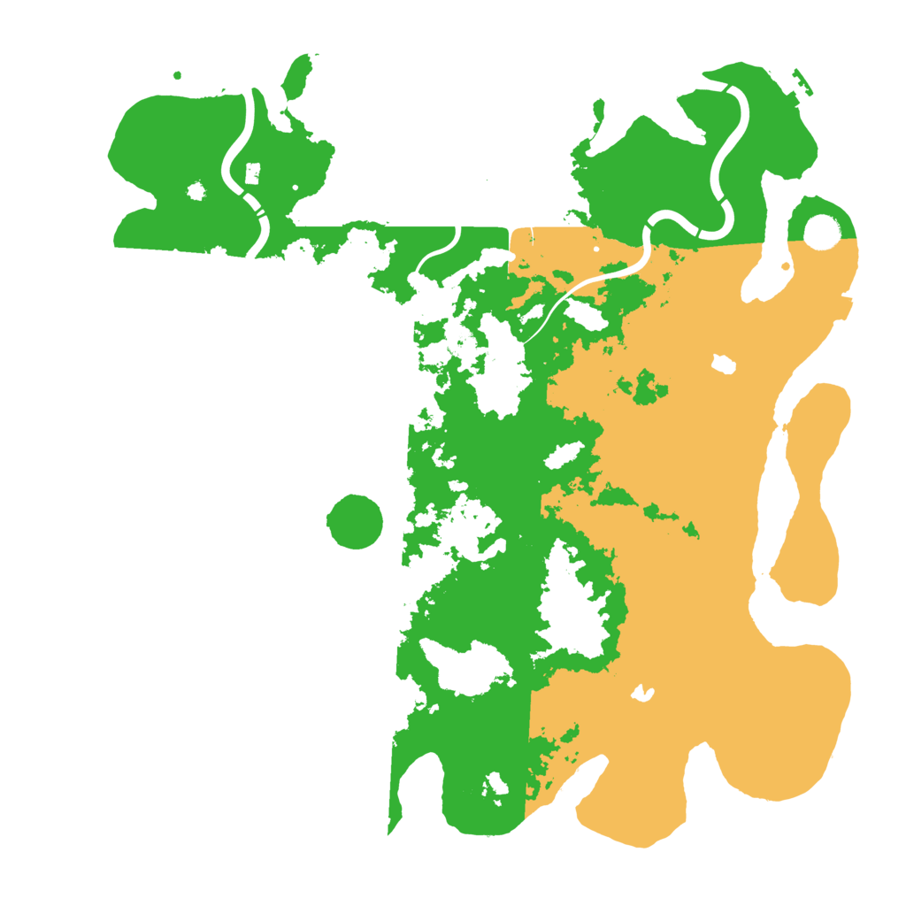Biome Rust Map: Procedural Map, Size: 4500, Seed: 20250918