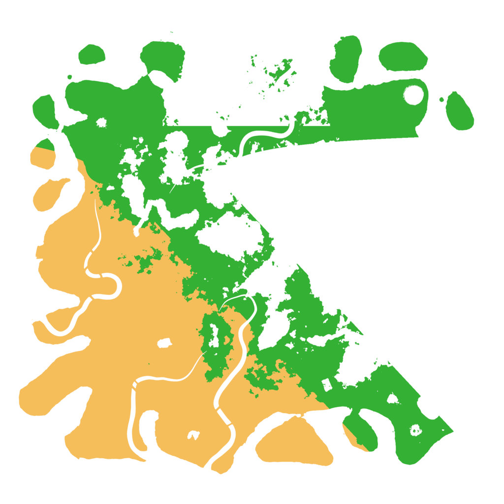Biome Rust Map: Procedural Map, Size: 4500, Seed: 25324