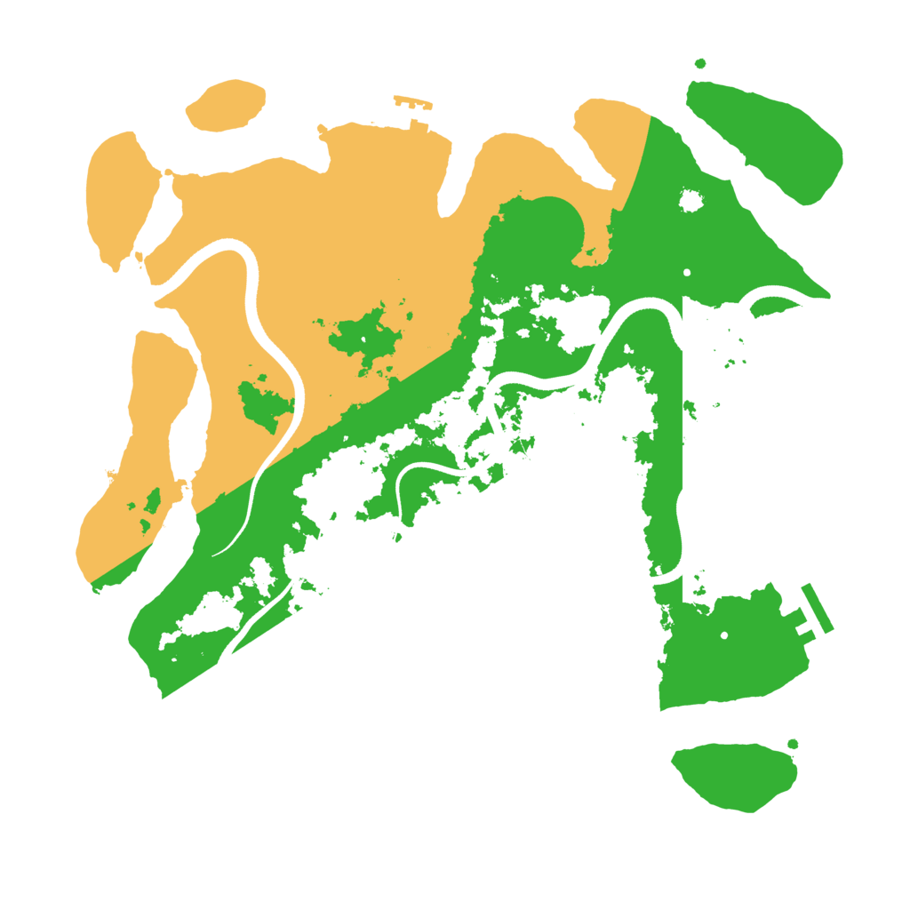 Biome Rust Map: Procedural Map, Size: 3500, Seed: 450921829