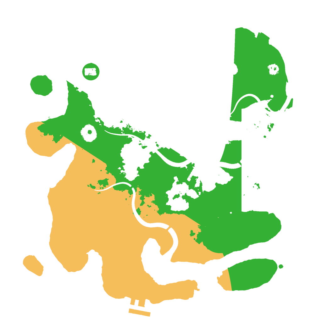 Biome Rust Map: Procedural Map, Size: 3000, Seed: 36457