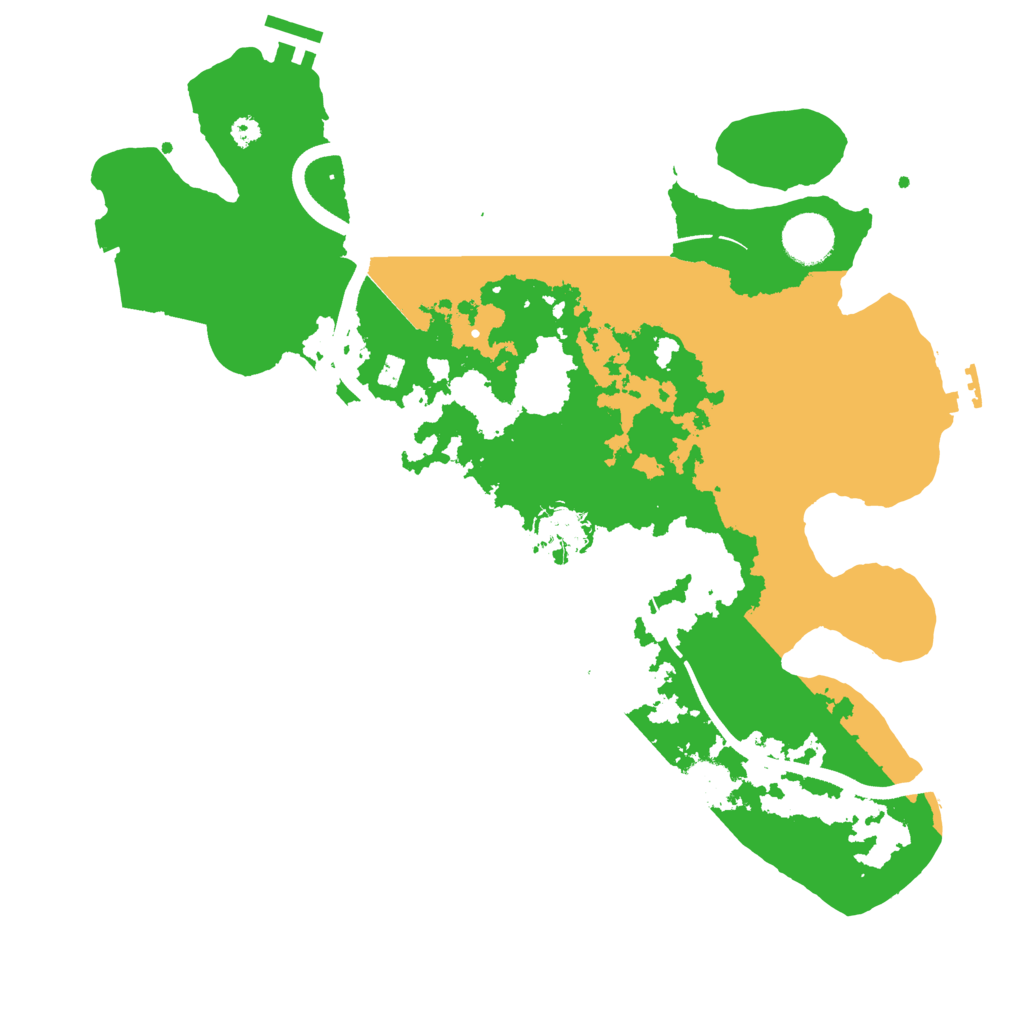 Biome Rust Map: Procedural Map, Size: 3550, Seed: 6666