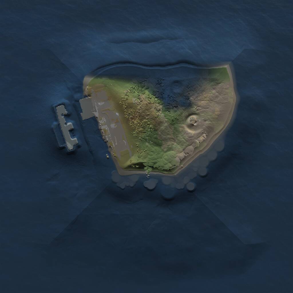 Rust Map: Procedural Map, Size: 1000, Seed: 174875703, 2 Monuments