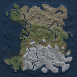 Thumbnail Rust Map: Procedural Map, Size: 4800, Seed: 1721043482, 17 Monuments