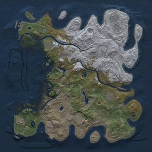 Thumbnail Rust Map: Procedural Map, Size: 4250, Seed: 1423294569, 15 Monuments