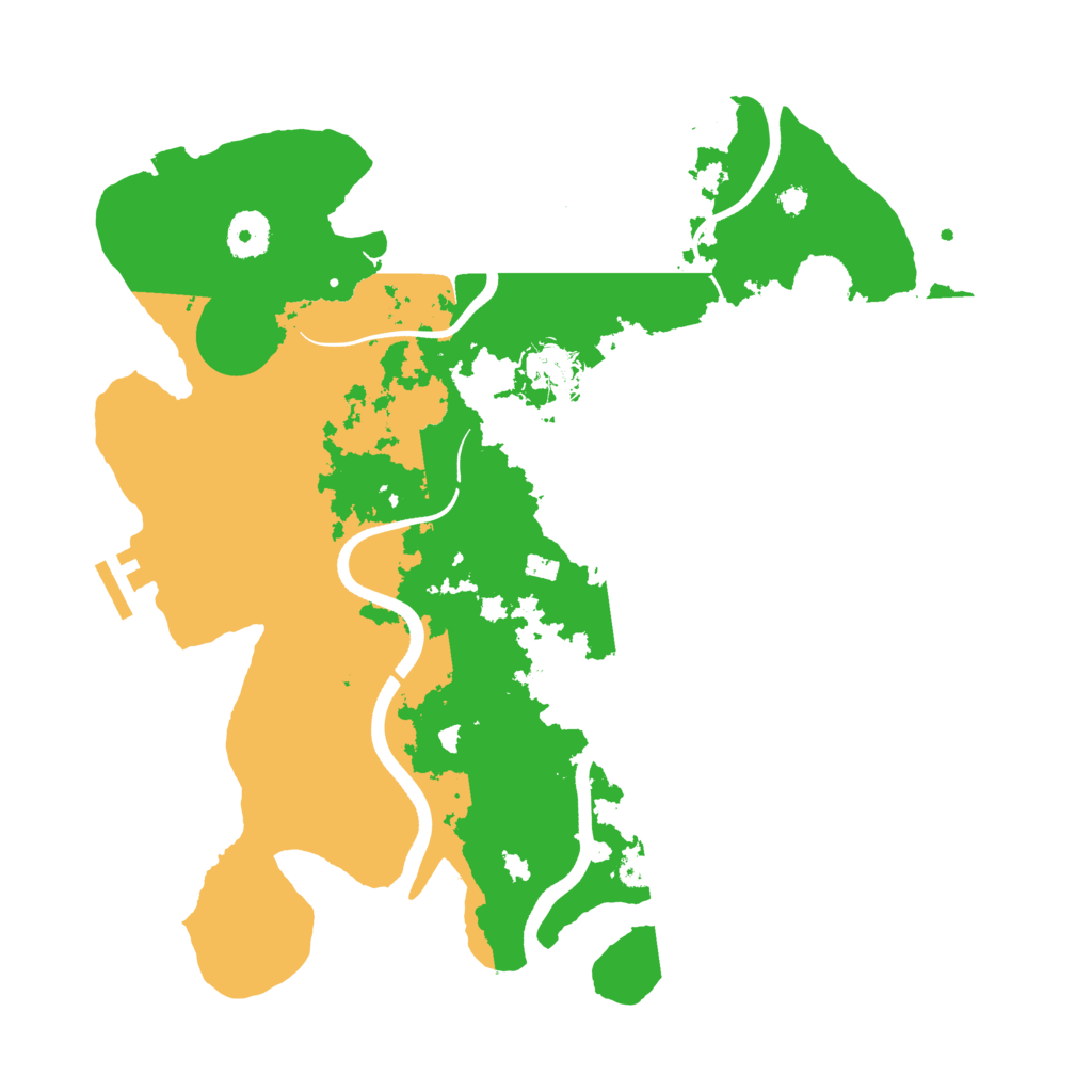 Biome Rust Map: Procedural Map, Size: 3600, Seed: 1977