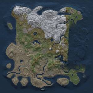 Thumbnail Rust Map: Procedural Map, Size: 4250, Seed: 2089513431, 17 Monuments
