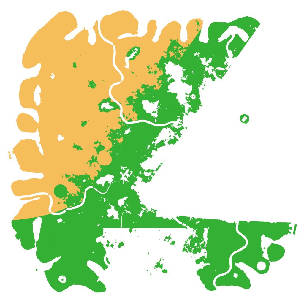 Biome Rust Map: Procedural Map, Size: 6000, Seed: 310618505