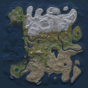 Thumbnail Rust Map: Procedural Map, Size: 4000, Seed: 109182025, 15 Monuments