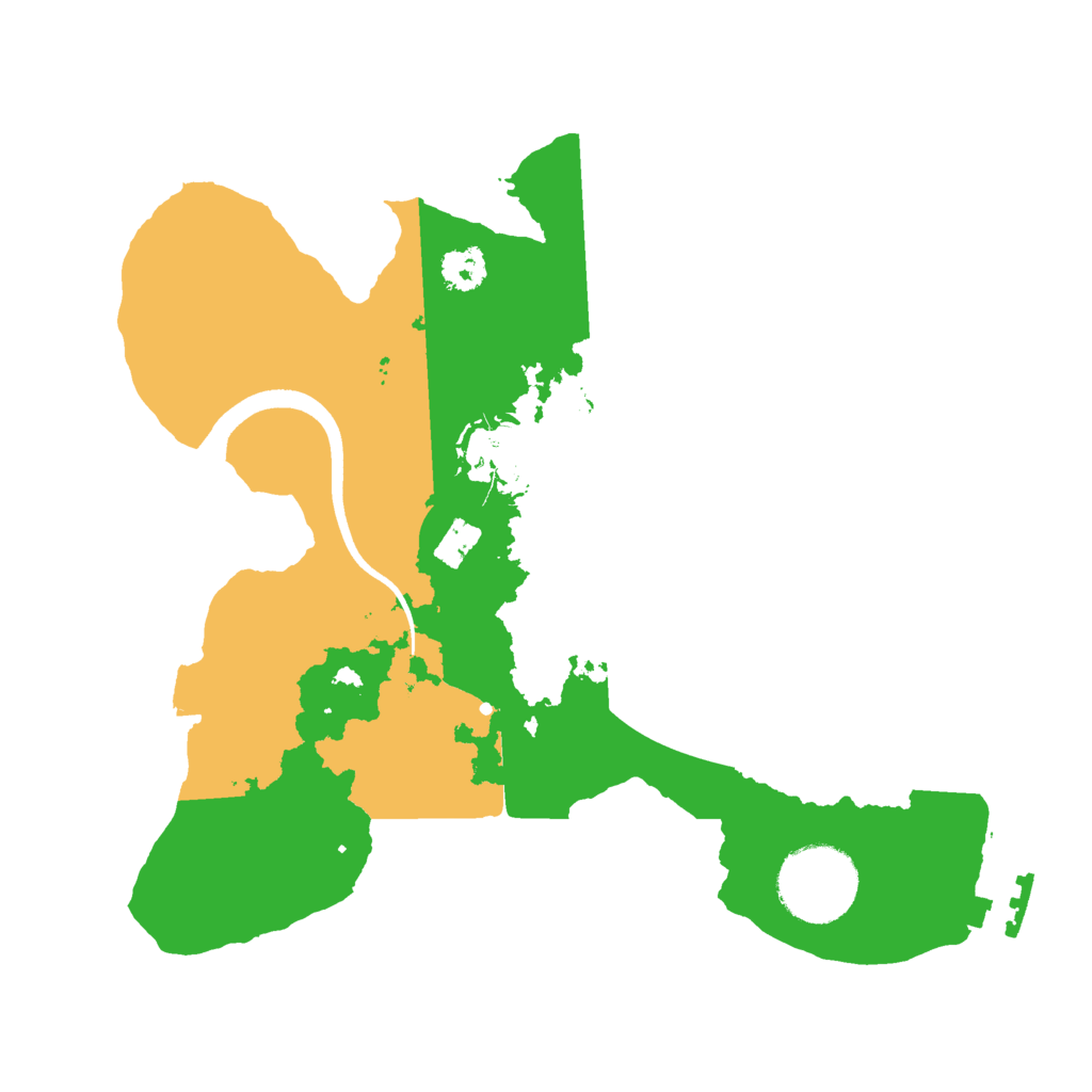 Biome Rust Map: Procedural Map, Size: 2500, Seed: 1026586828