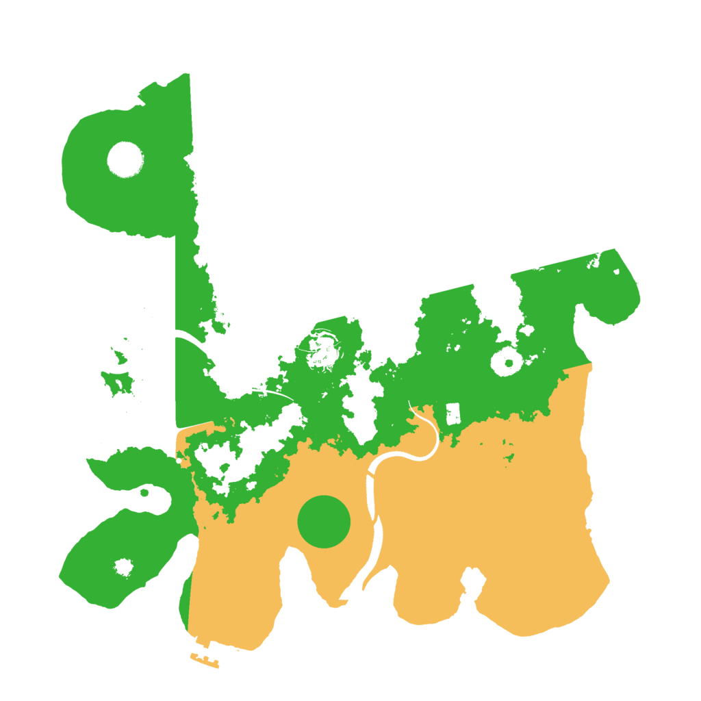 Biome Rust Map: Procedural Map, Size: 3500, Seed: 395130767