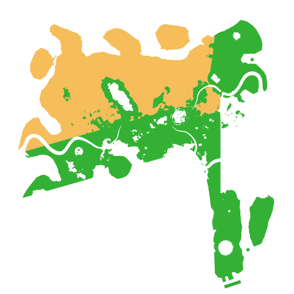 Biome Rust Map: Procedural Map, Size: 3500, Seed: 810573112