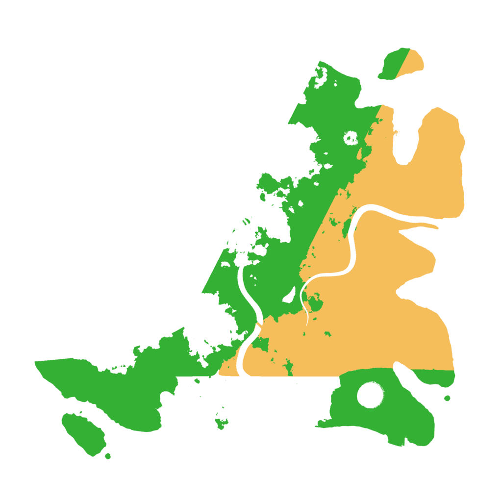 Biome Rust Map: Procedural Map, Size: 3500, Seed: 454434906