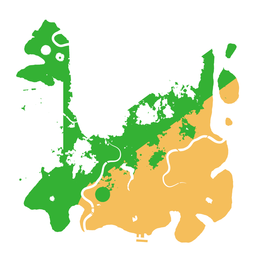 Biome Rust Map: Procedural Map, Size: 4500, Seed: 148543074